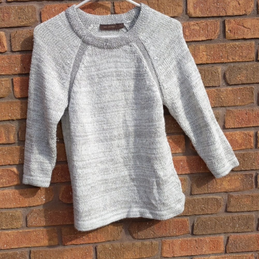 The limited sparkly and white knitted sweater